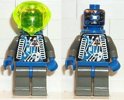 LEGO Minifigure-Insectoids - blue X pattern w/ hoses on side-Space / Insectoids-SP021-Creative Brick Builders